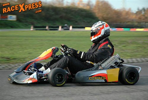 Hulkenberg met 125cc Schakelkart